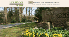 Desktop Screenshot of ferienhof-wroge.de